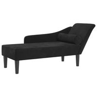 sofa divan con cojines terciopelo negro vidaxl