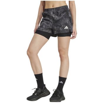 adidas Short Shorts Own The Run Spray Dye 2in1 élastique para mujer