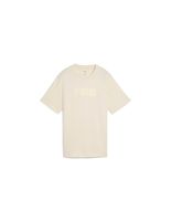camiseta puma maximal metallic relaxed mujer beige