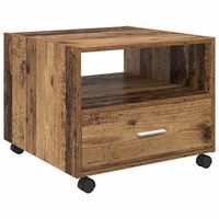 mesa de cafe madera vieja 55 x 55 x 45 cm madera contrachapada