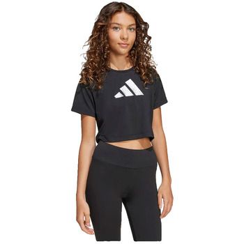 adidas Camiseta T-shirt Training Essentials Glam Print noir para mujer