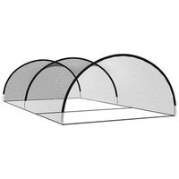 red de bateo para beisbol poliester negro 900x400x250 cm vidaxl