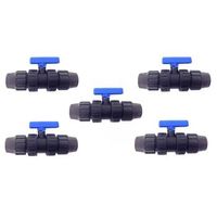 valvula de esfera pp para tubo pe 32mm pack x 5  oferta exclusiva