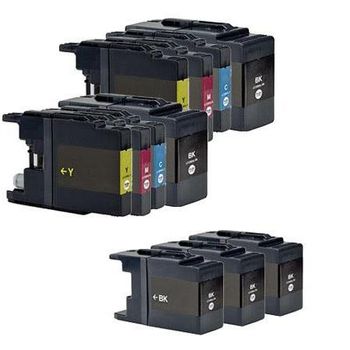 Compatible Multipack Brother MFC-J6710D Printer Ink Cartridges (11 Pack) -LC1240BK