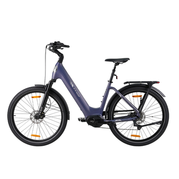 Bicicleta Eléctrica Ttgo Z5, Motor Central De 250 W, Batería De 36 V 18 Ah, Azul