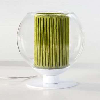 Lámpara de mesa bola cuerda verde 25