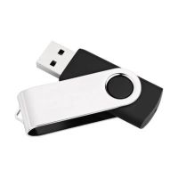 unidad flash usb mediarange mr908ntrl 8 gb usb 20 giratoria negro plata