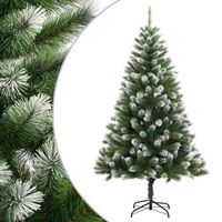 arbol de navidad  decoraciones de navidad artificial con bisagras y nieve flocada 150 cm cfw520133