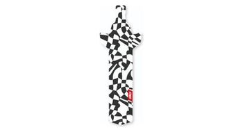 Guardabarros trasero de carretera dazzle negro   blanco