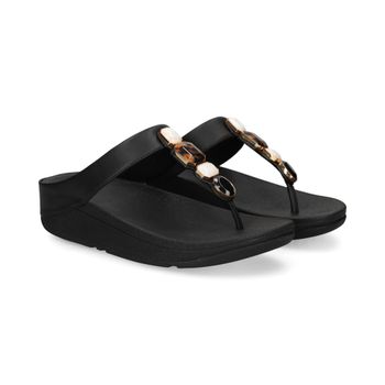Fitflop Sandalias Cuña Mujer - Negro Talla 39