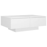 mesa de centro con cajones diseno moderno y contemporaneo 90 x 60 x 31 cm aglomerado blanco dec038028