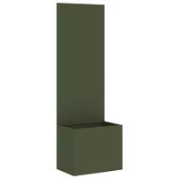 pantalla de privacidad para jardin verde oliva 50 x 32 x 150 cm vidaxl