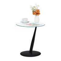 mesa auxiliar de cristal