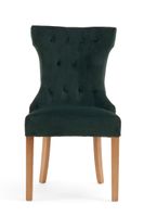 camille green velvet dining chairs - green