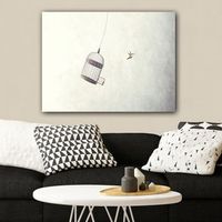 pintura decorativa lienzo 77169089570100 multicolor 70x100 cm