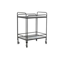 camarera metal cristal 605x405x755 negro