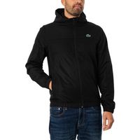 lacoste chaqueta deporte chaqueta con capucha y cremallera de fibra reciclada para hombre