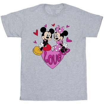 Disney Camiseta Love Hearts para hombre