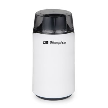 Orbegozo MO 3200 Molinillo de Café 200W – Cuchilla de Acero Inoxidable, Tapa Transparente con Pulsador de Seguridad, Libre de BPA