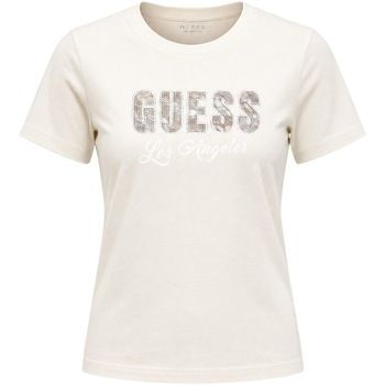 Guess Camiseta SS CN SNAKE SCRIPT R W6YI30 K4349 para mujer