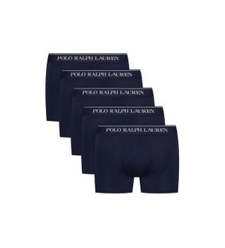 Polo Ralph Lauren para hombre. 714864292009 Pack de 5 calzoncillos bóxer de algodón elástico marino (M), Homewear