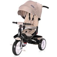triciclo evolutivo jaguar con capota  asiento giratorio 360 y ruedas eva de lorelli - ivory