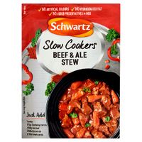 schwartz slow cooker beef  ale stew