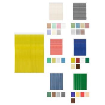 Jardin202 - Cortinas De Exterior Impermeables – Cortinas Antimoscas Para Terrazas Y Porche  80 X 240 Cm (karla - Amarilla)  80 X 240 Cm (karla - Amarilla)jardin202