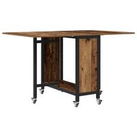mesa de comedor plegable con ruedas 130 x 80 x 765 cm acero pb vidaxl