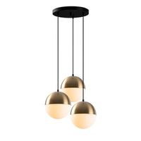 lampara de techo bastos-6151 blanco vintage metal vidrio 44x44x111 cm