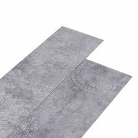 laminas de suelo de pvc autoadhesivas cemento gris 305 x 61 cm vidaxl