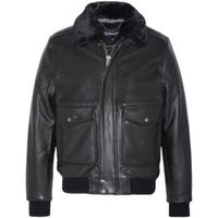 schott cazadora giacca bomber pelle uomo nero lc5331x-n-ai27 para hombre