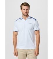 hackett london para hombre hm5600123 polo hs colour block blanco l casual algodon manga corta