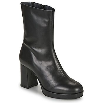 Myma Botines 6786-CUIR-NOIR para mujer