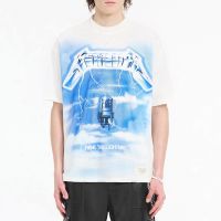 represent x metallica ride the lightning cotton-blend t-shirt - s