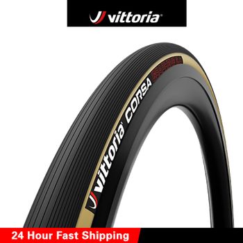 Neumático Vittoria CORSA 700×28C Cúrcuma/Negro 320 TPI Grafeno 2.0 para Bicicleta de Carretera 700C Neumático Plegable de Alto Rendimiento para Ciclismo