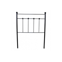 cabecero forja ducal para cama de 135 negro 143x125x4 matris