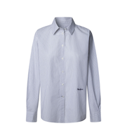 pepe jeans para mujer pl3051248 camisa lou azul xs casual algodon manga larga