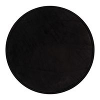 alfombra infantil lavable atami negro 80 cm redondo