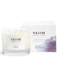 neom real luxury de-stress scented 3 wick candle
