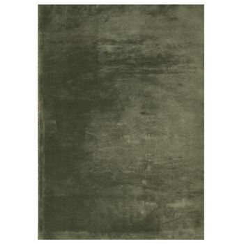 Alfombra Pelo Corto Suave Lavable Huarte Verde Bosque 140x200cm Vidaxl