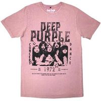 deep purple camiseta manga larga 1972 concert para mujer