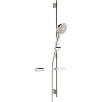 conjunto de barra mural hansa hansaactivejet 8437 3 chorros cromogris claro 84370130