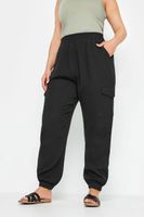 yours bombachos negros cargo en estamena de algodon mujer curvy y tallas grandes yours