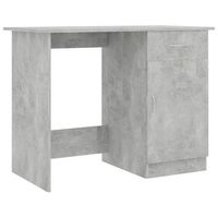 mesa de escritorio   escritorio de despacho  escritorio de madera contrachapada gris hormigon 100x50x76 cm