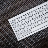 tapa de teclado mecanico jcm pbt sublimacion termica perfil cherry derkr canyon 142 teclas 225u 275u 275u k61