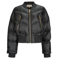 michael michael kors abrigo de plumas chevron quilted bomber para mujer