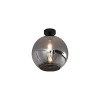 lampara techo art deco negra ahumado