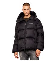 ax armani exchange para hombre xm001115af16589uc001 abrigo plumifero con capucha negro m casual poliamida