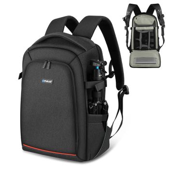 PULUZ-mochila portátil para cámara, impermeable, a prueba de arañazos, con dos hombros, estabilizador PTZ de mano, bolsa para cámaras y cubierta para lluvia
